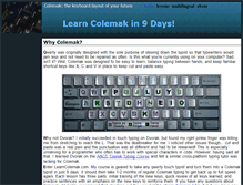 Tablet Screenshot of learncolemak.com